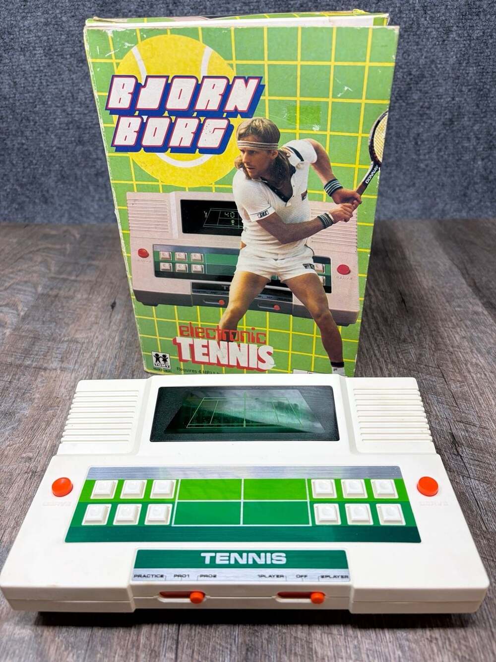 VTG Bjorn Borg Electronic Tomy Tomytronics TENNIS Tabletop Handheld Video Game
